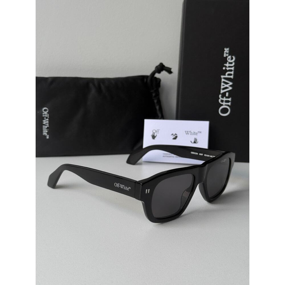 NEW Off White Providence Black Unisex Sunglasses - Picture 3 of 4